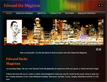 Tablet Screenshot of edwardthemagician.com